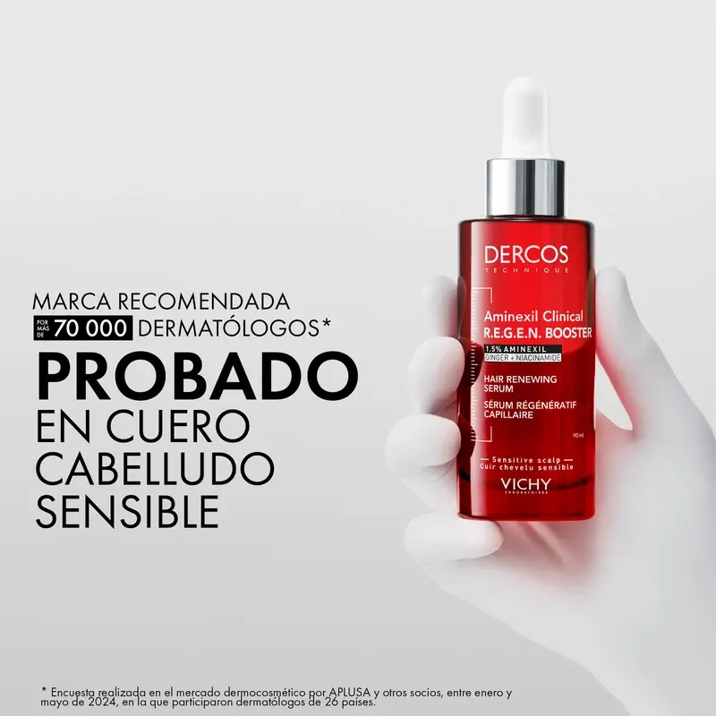 Vichy Dercos Aminexil Clinical R.E.G.E.N. Booster Hair Serum 90 Ml - Image 3