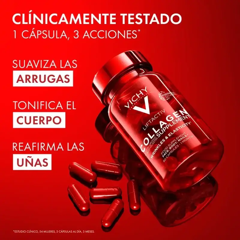Vichy Liftactiv Collagène Anti-Age Avec Vitamines Et Minéraux, 2X60 Capsules - Image 6