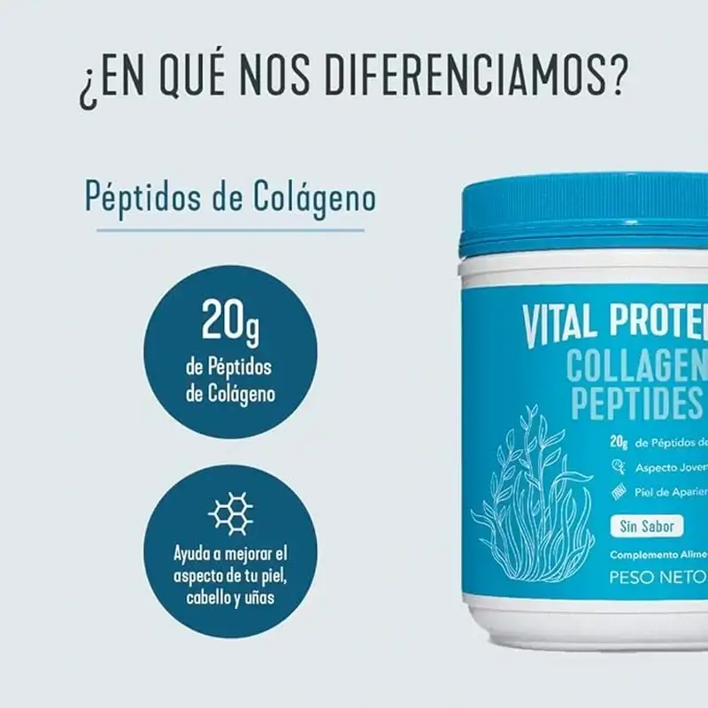 Vital Proteins Collagen Peptides Pack 567 g + 10 Sachets Neutral Flavour - Image 6