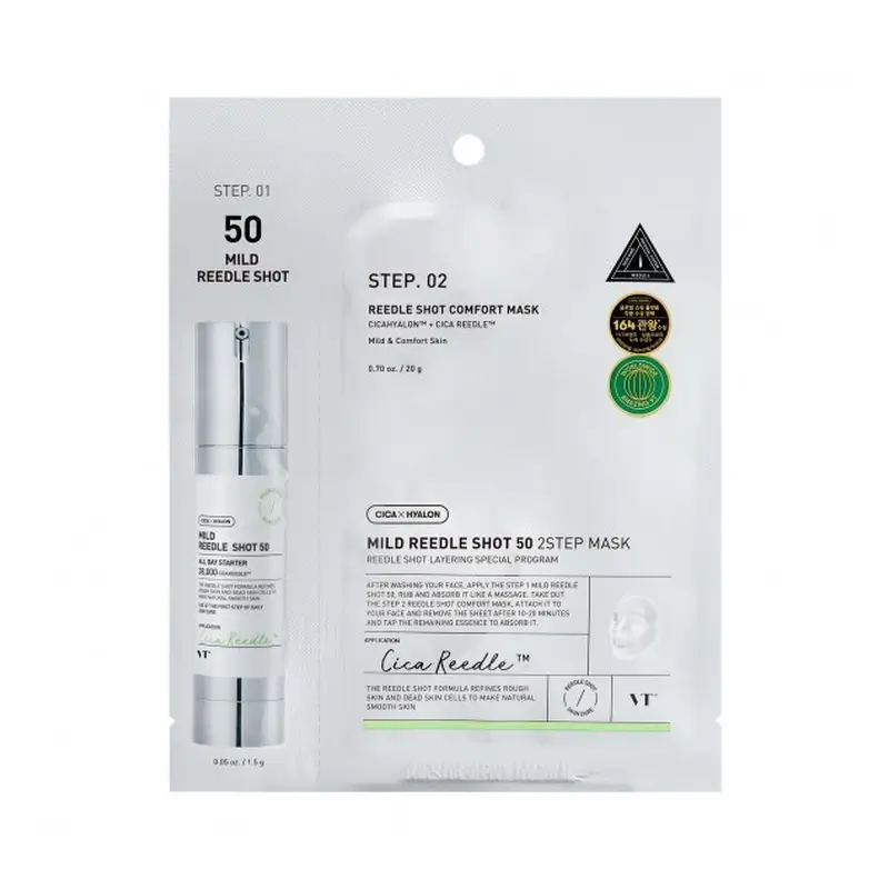 Vt Cosmetics Vt Reedle Shot 50 Masque en 2 étapes , 21,5 gr