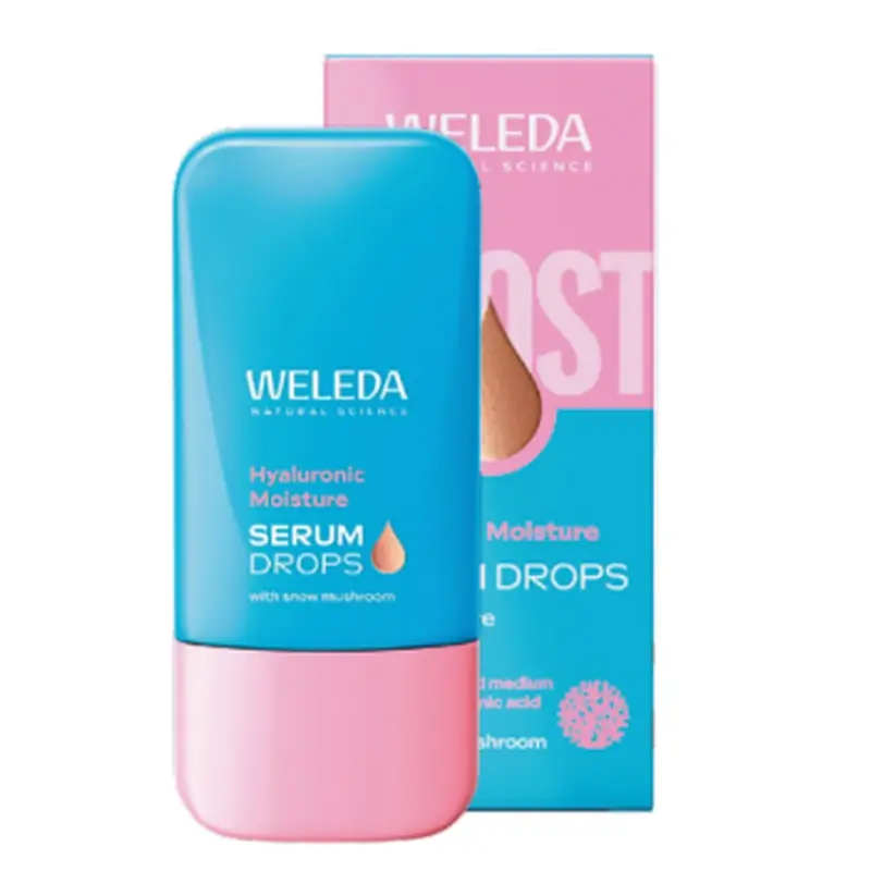 Weleda Sérum Hydratant Booster Gouttes à l'Acide Hyaluronique, 30 ml