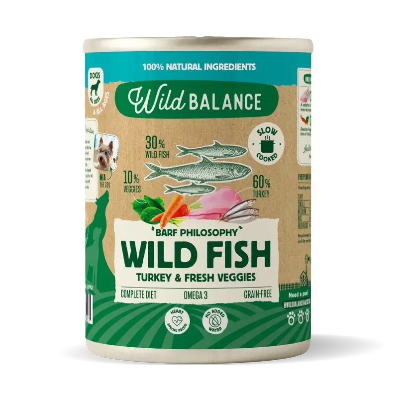 Wild Balance Fish Barf Philosophy Can pour chiens, 400 grammes