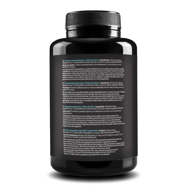 Zenement Calcium Citrate Vitamine D3 & K2, 120 gélules végétales - Image 3