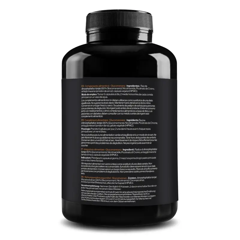 Zenement Glucomannan Natural Satiety, 180 gélules végétaliennes - Image 7