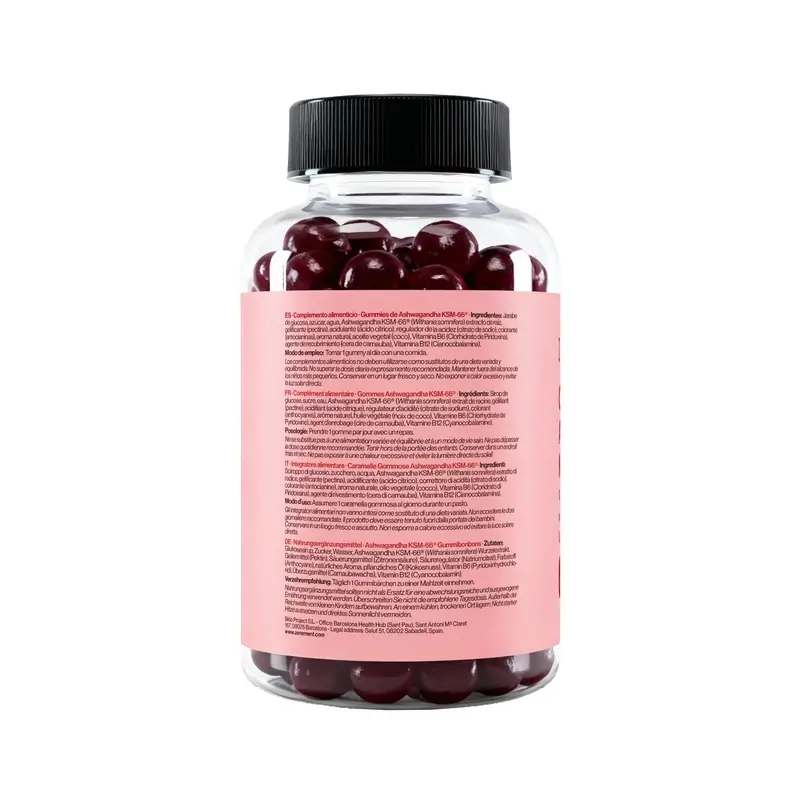 Zenement Gummies De Ashwagandha Ksm-66, 120 gommes végétaliennes - Image 3