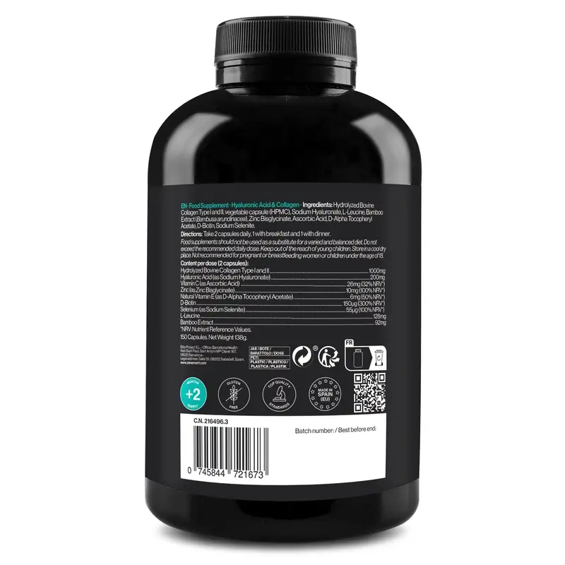 Zenement Acide Hyaluronique & Collagène, 150 gélules - Image 3